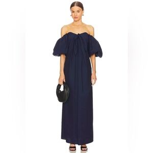 CAROLINE CONSTAS Reyna Dress in Navy